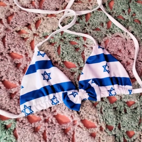 5Pcs Girls Swimsuit Mermaid Halter Bikini Top Unique Swimming Costume Bikini - Picture 3 of 5